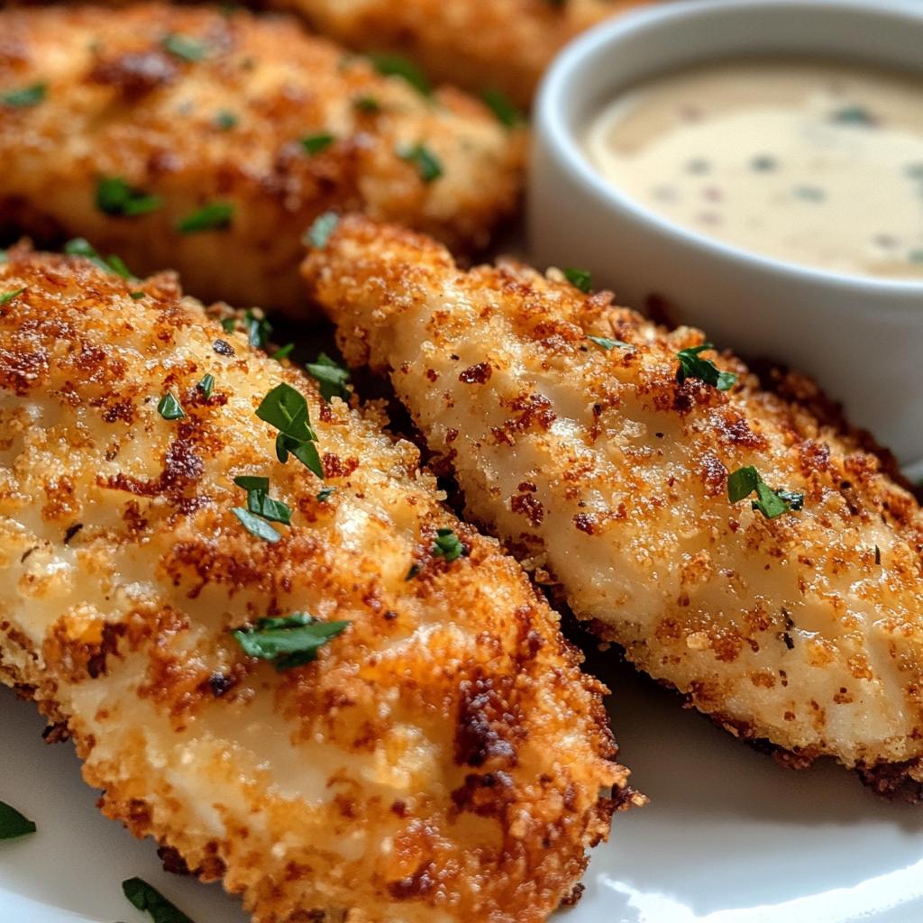 Air Fryer Parmesan Crusted Chicken Tenders