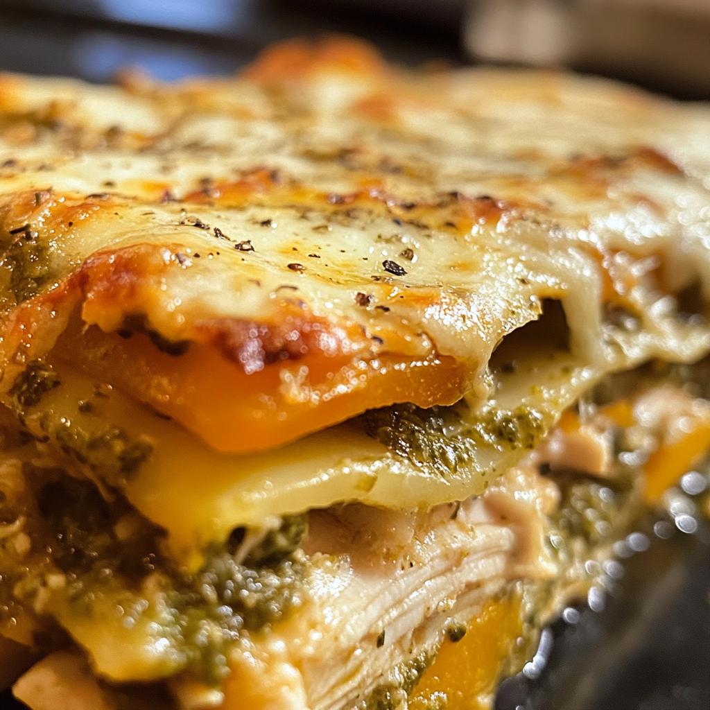 Chicken, Squash & Pesto Lasagne