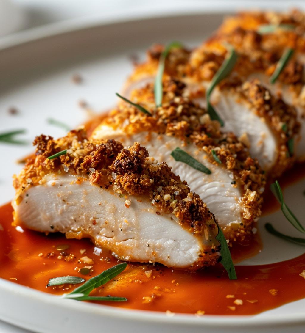 Crunchy Chicken with Romesco