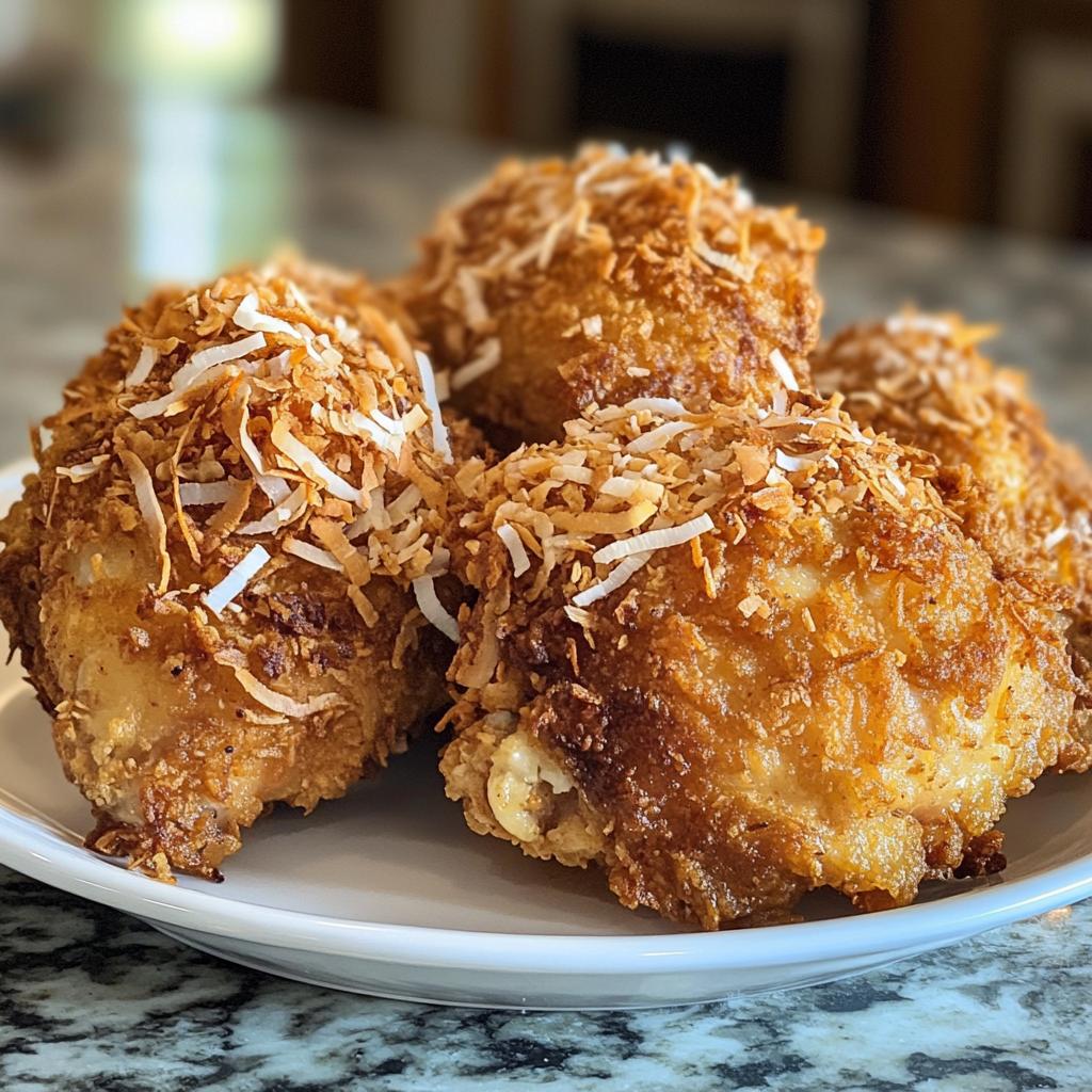Crunchy Coconut Fried Chicken