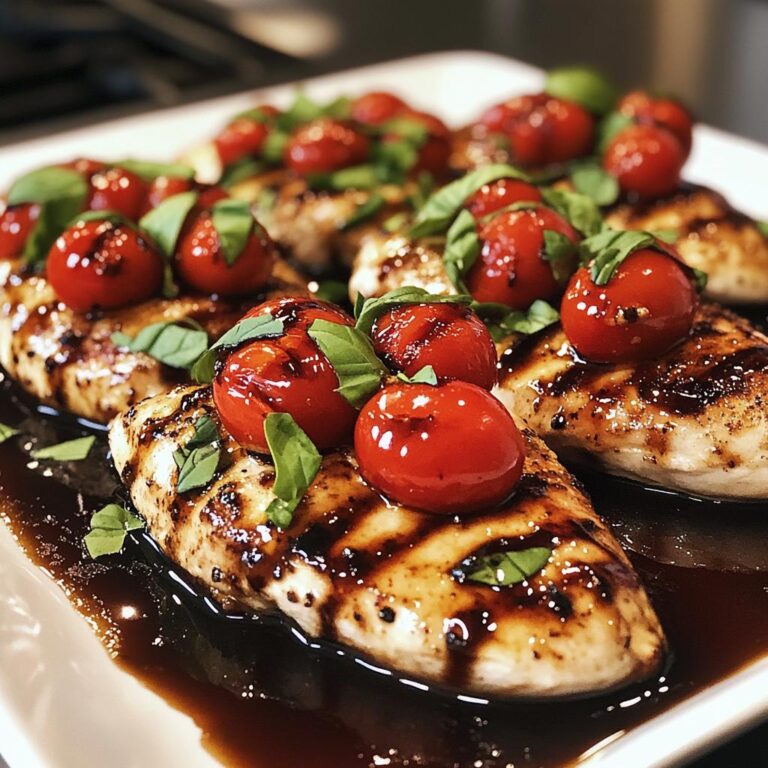 Easy Caprese Balsamic Chicken