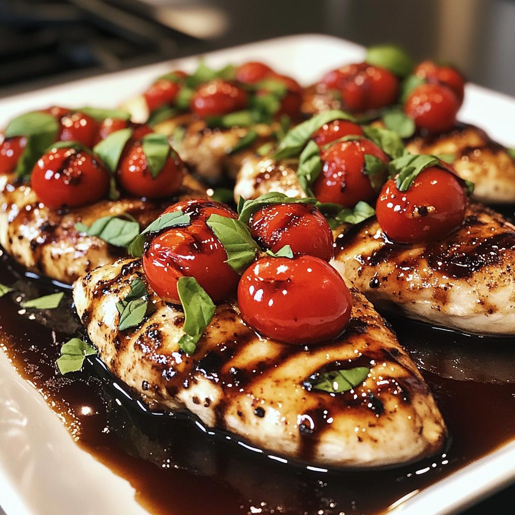 Easy Caprese Balsamic Chicken