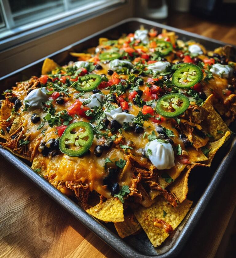 Sheet-Pan Green Chile Chicken Nachos