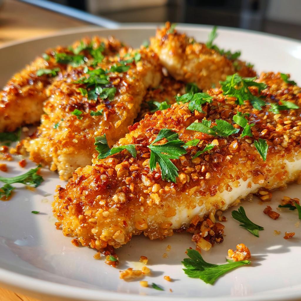 Sheet Pan Honey Mustard Pretzel Chicken
