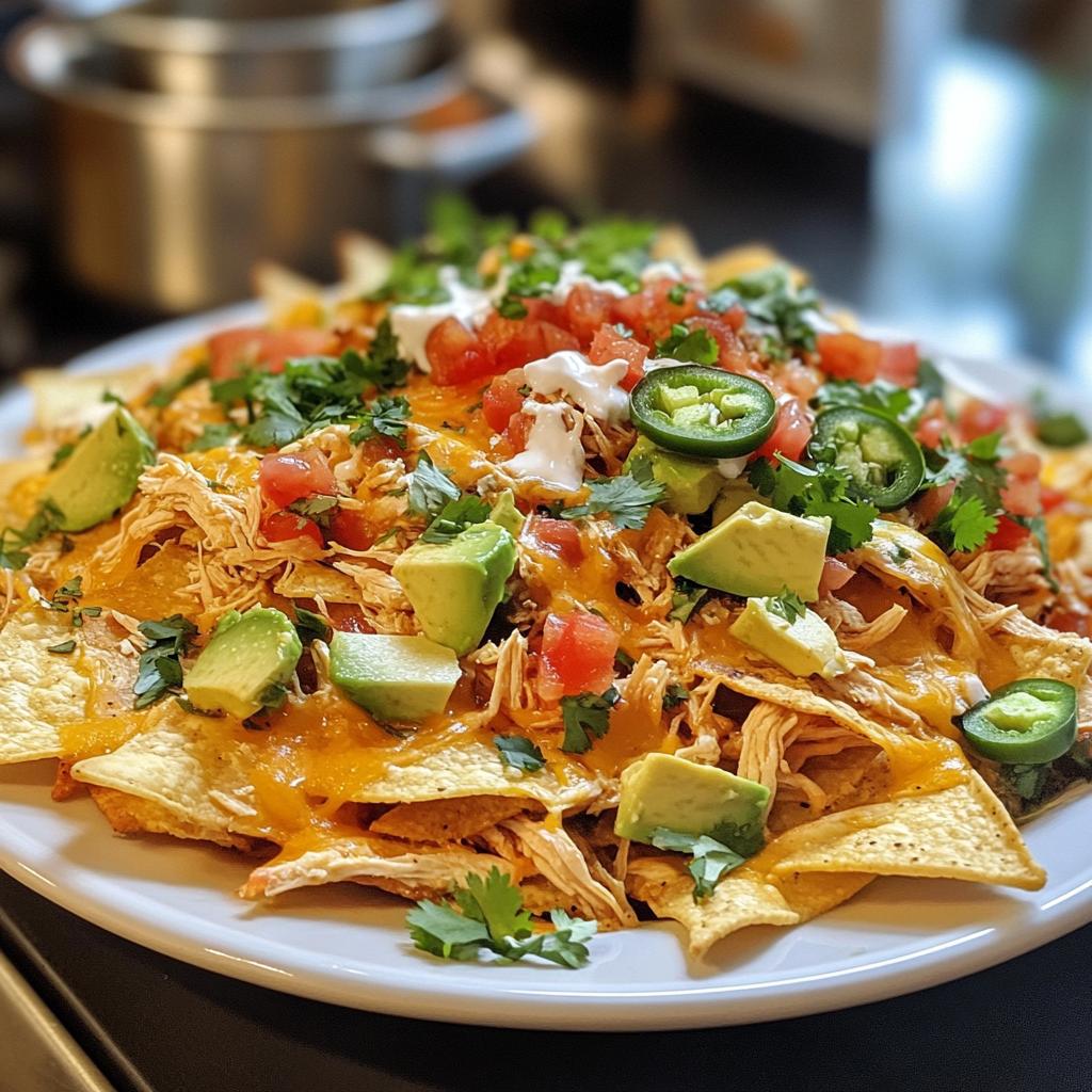 Slow-cooker Chicken Nachos