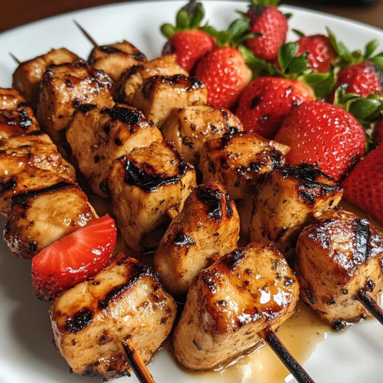 Strawberry Chicken Skewers