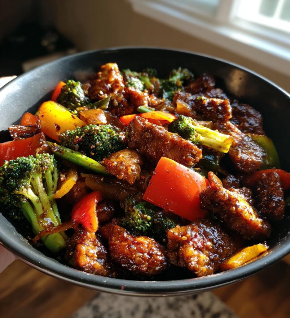 beef and chicken stir fry