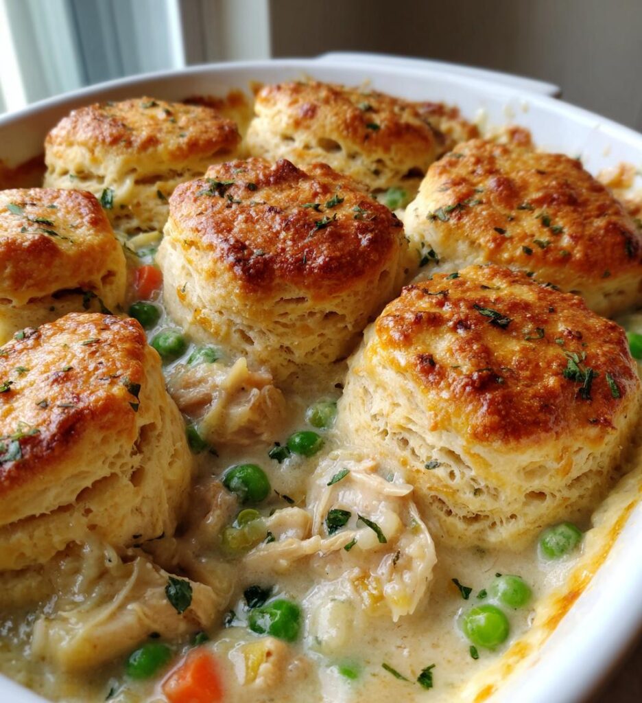 biscuits chicken pot pie