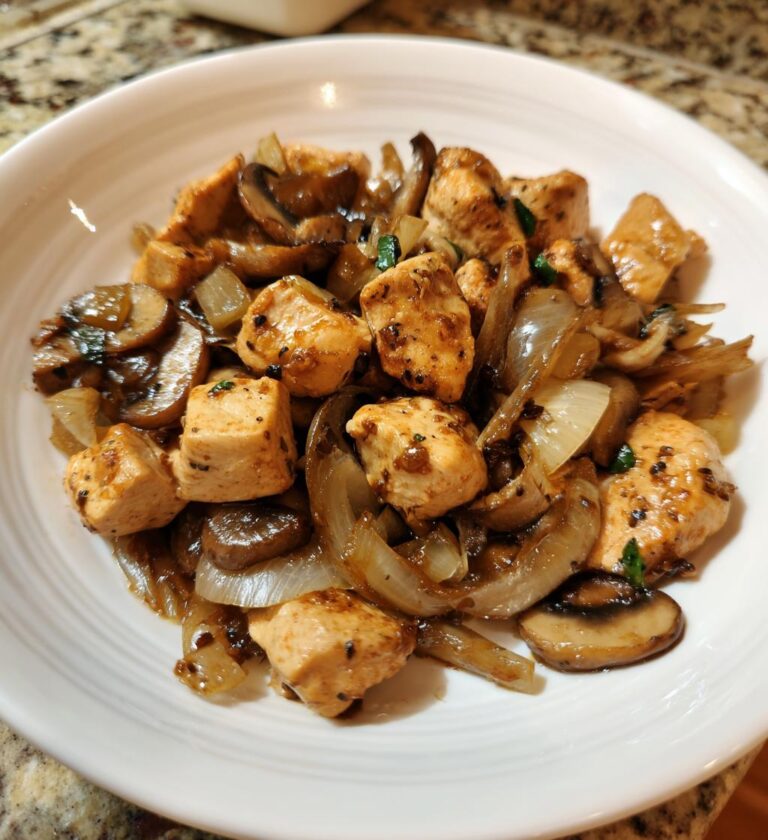 chicken mushroom onion