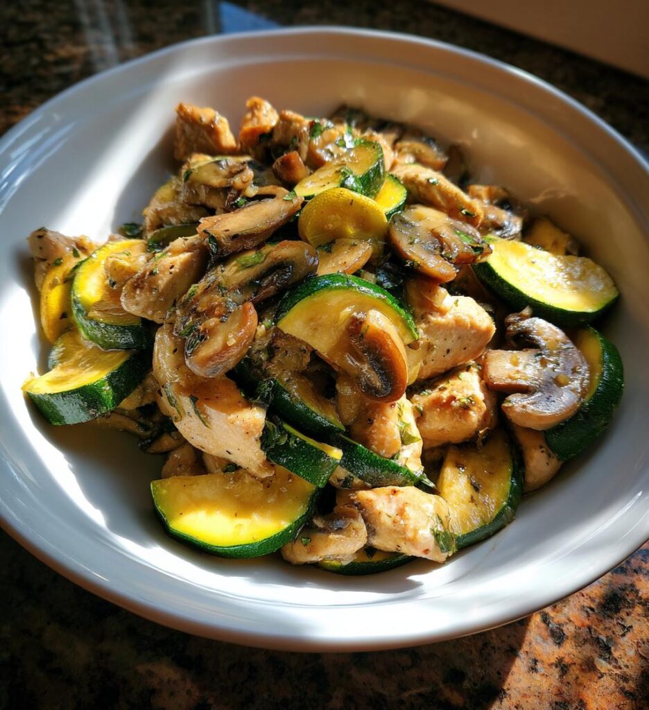 chicken mushrooms zucchini recipes