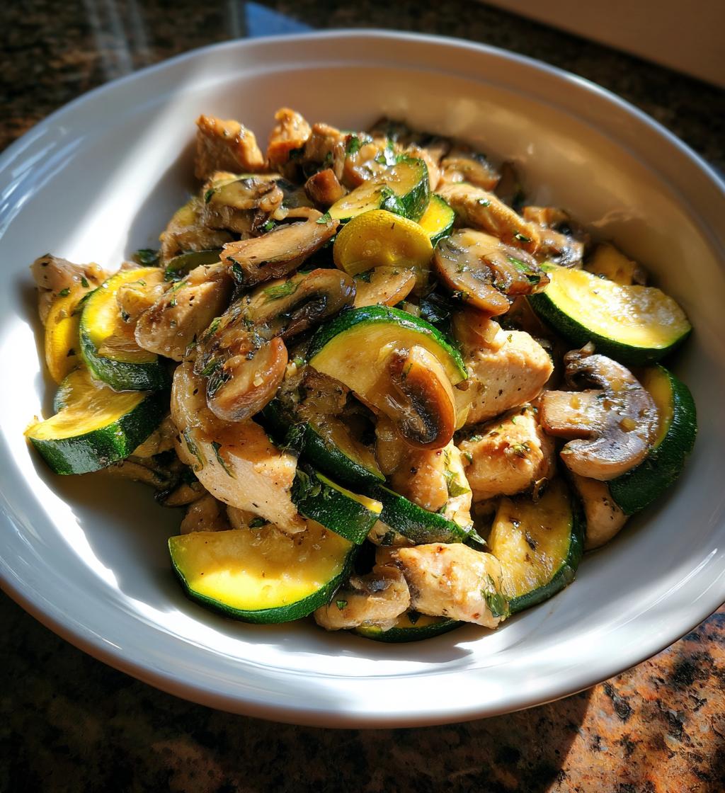 chicken mushrooms zucchini recipes