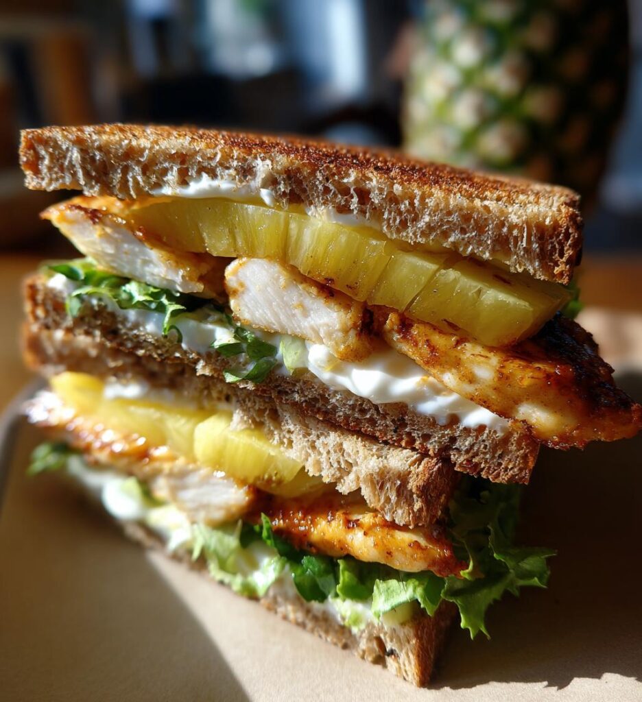 chicken pineapple sandwich