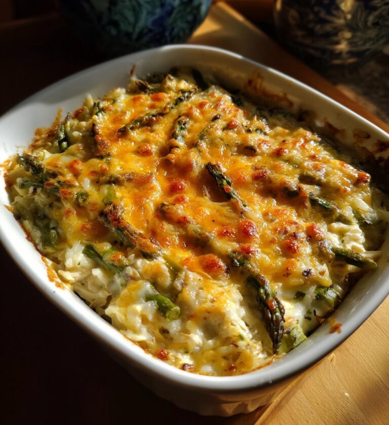 chicken rice and asparagus casserole