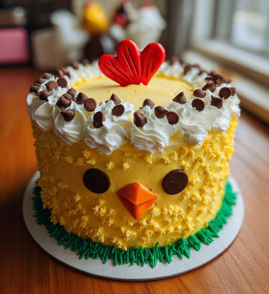chicken themed cake