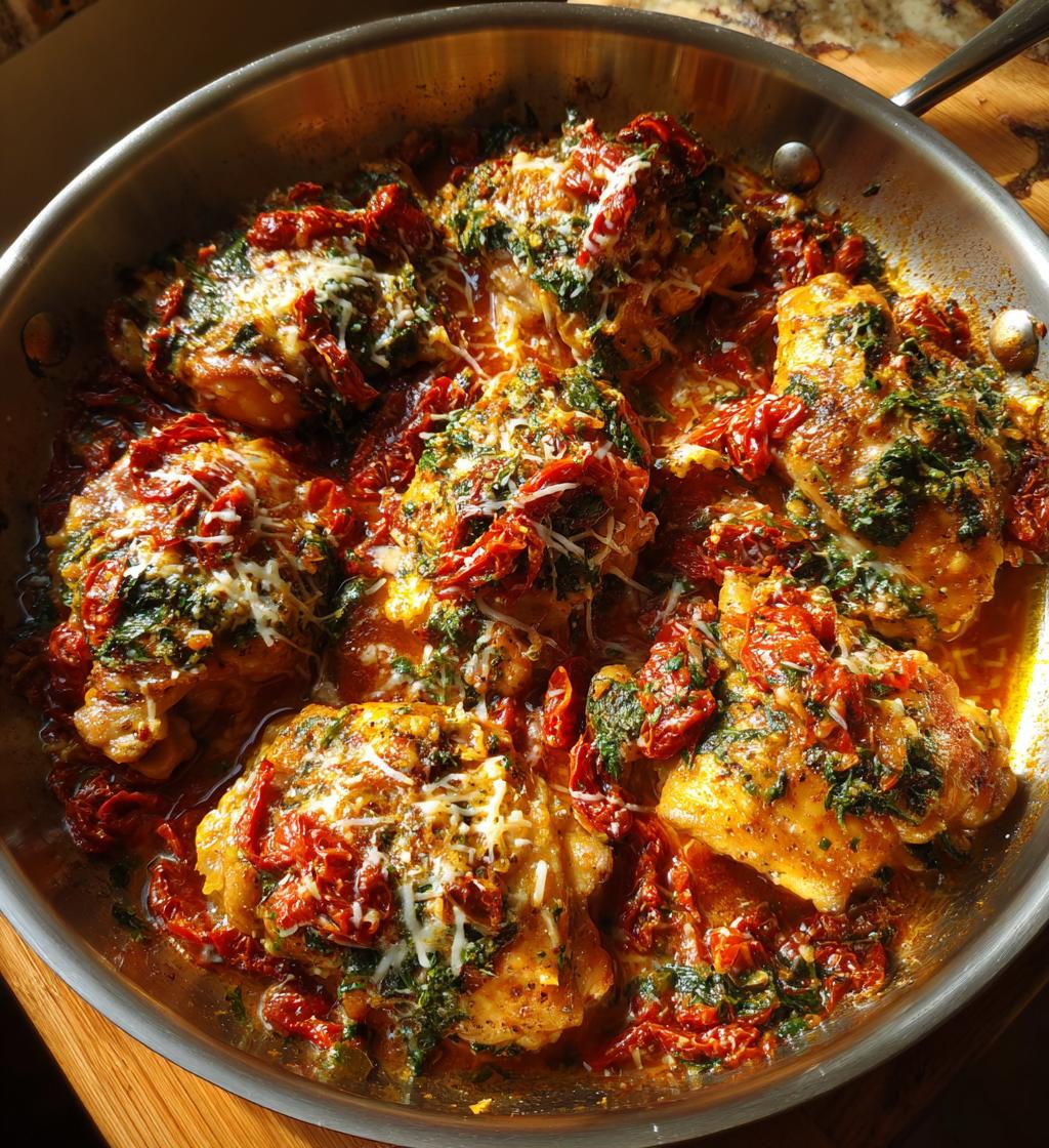 chicken thigh recipes sun dried tomatoes