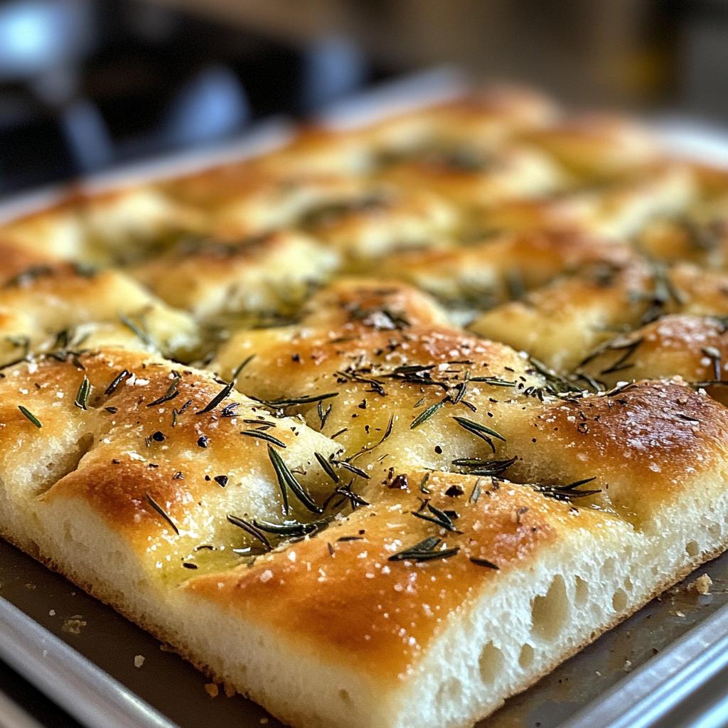omemade focaccia bread