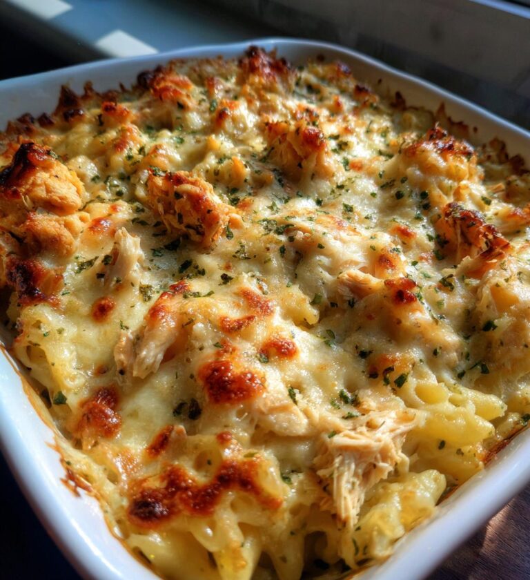 Chicken Alfredo Bake