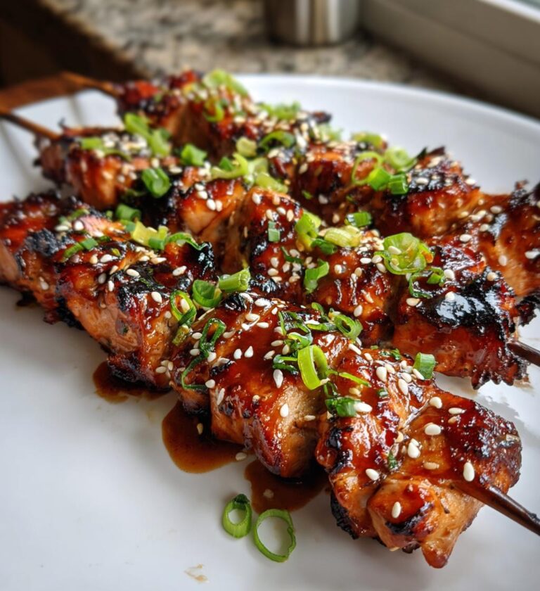 Grilled Teriyaki Chicken Skewers