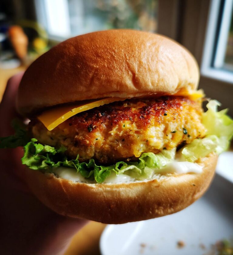 apple chicken burgers