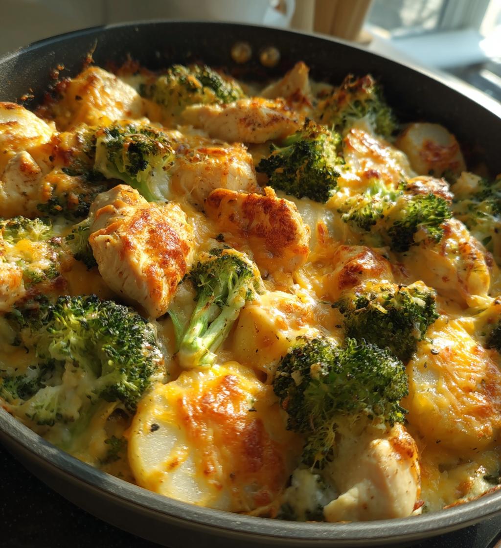 baked potato chicken and broccoli casserole