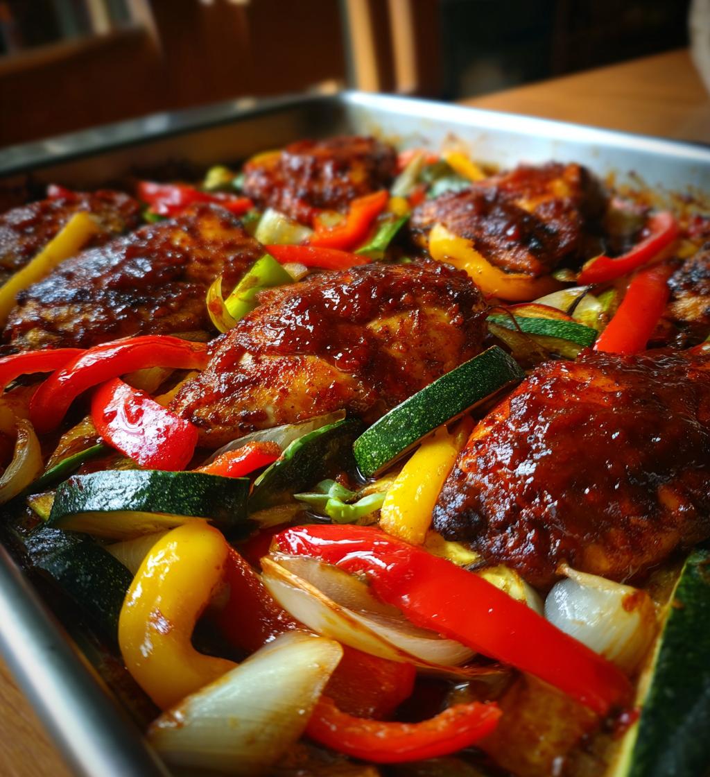 bbq chicken sheet pan