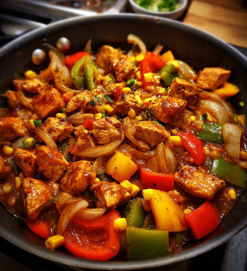 bbq chicken skillet