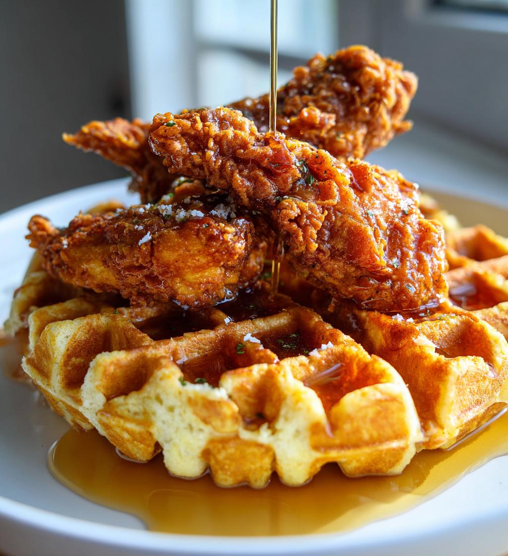 chicken and waffles