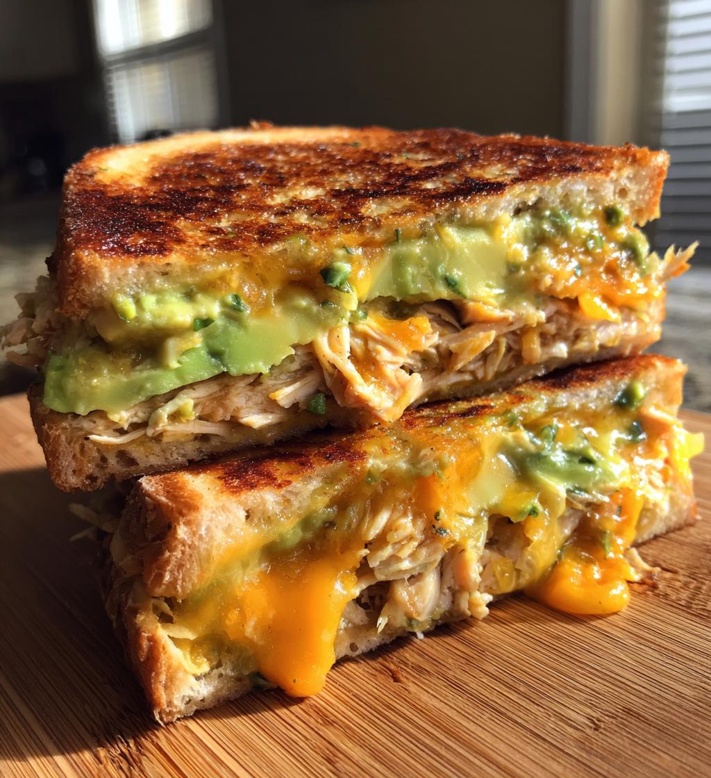 chicken avocado melt sandwich