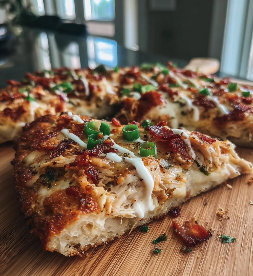 chicken bacon ranch pizza