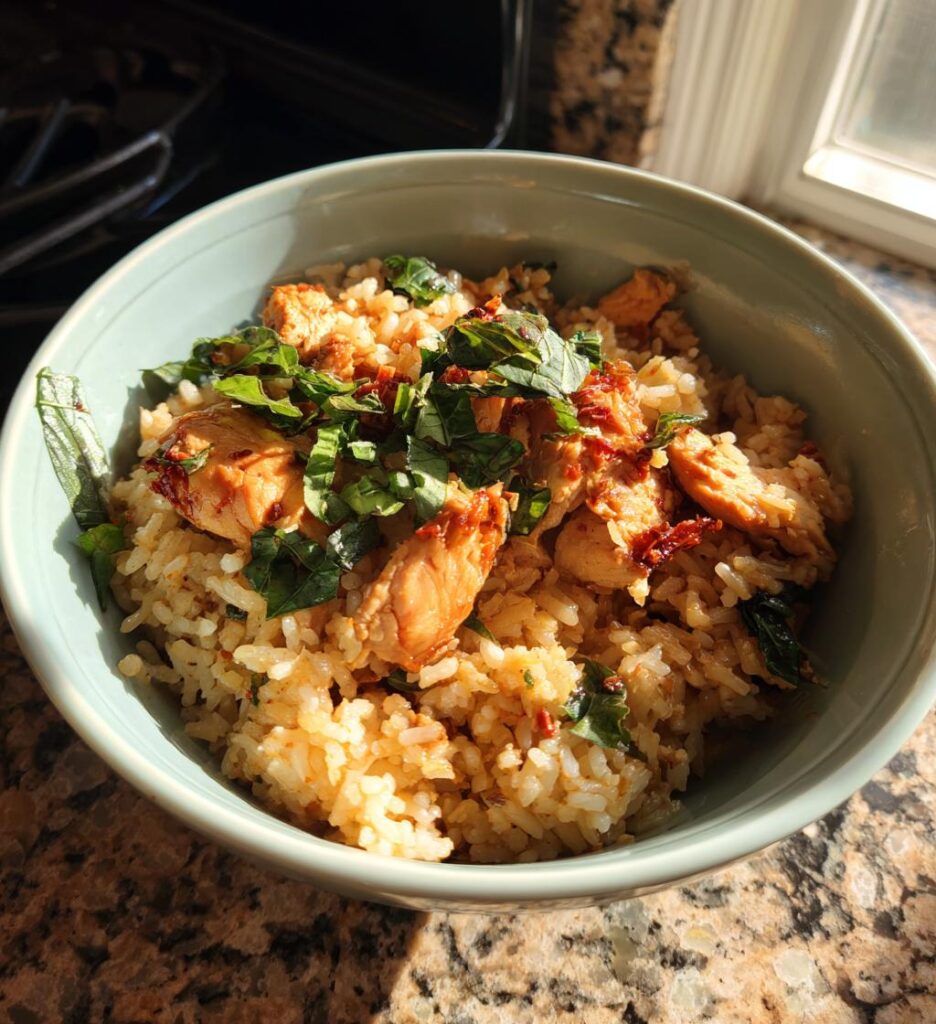 chicken basil fried rice