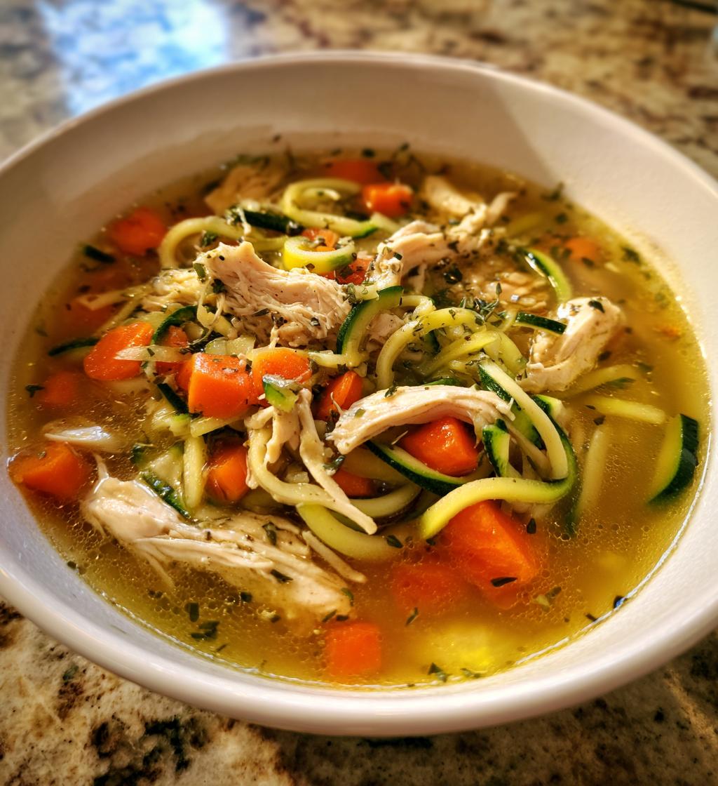 chicken noodle soup keto