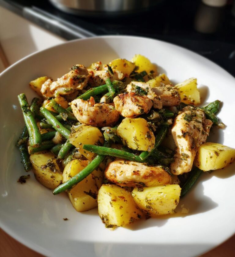 chicken potatoes and green beans