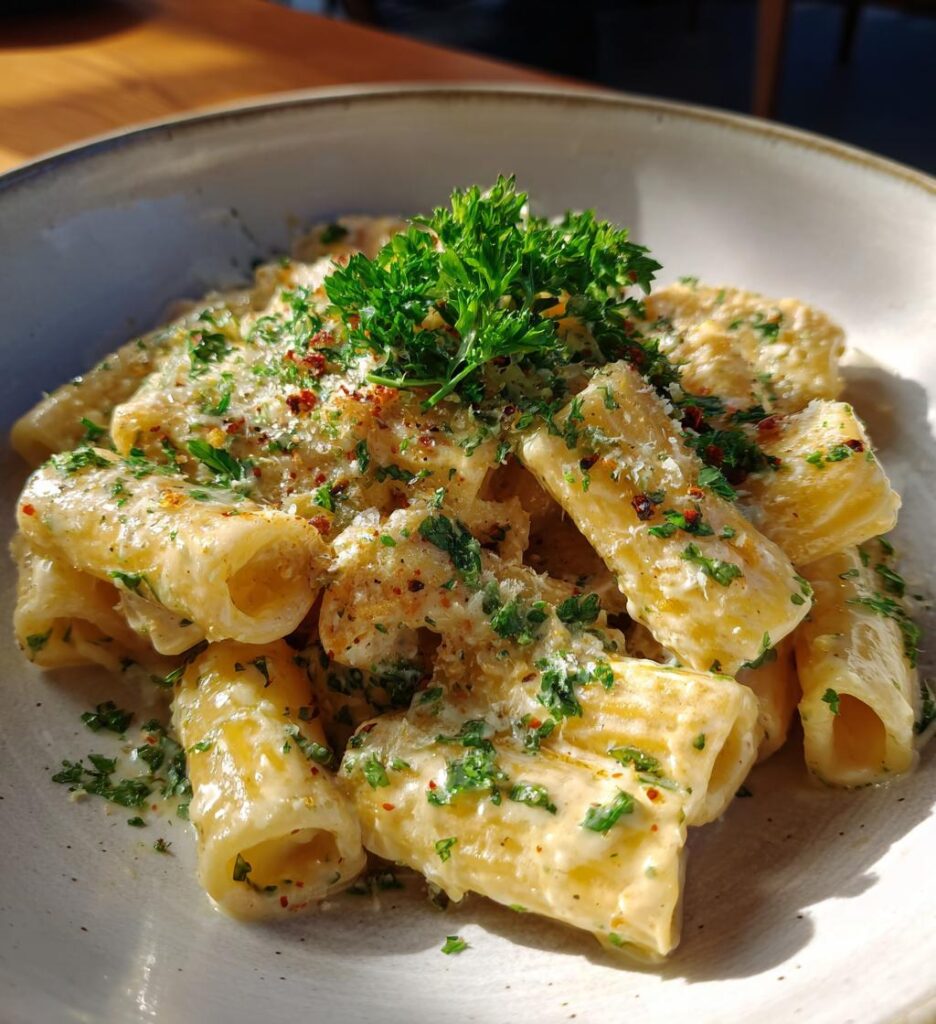 creamy rigatoni