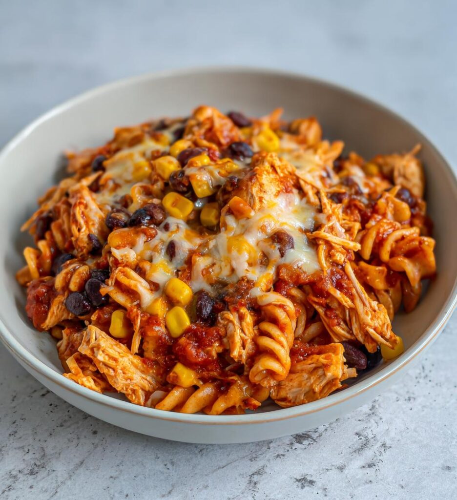 crockpot chicken enchilada pasta