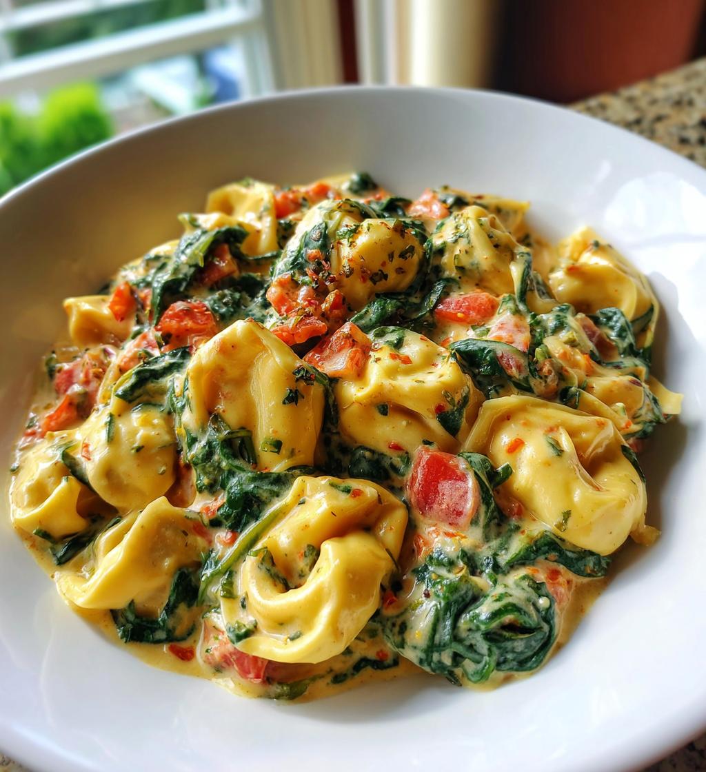 crockpot creamy tortellini
