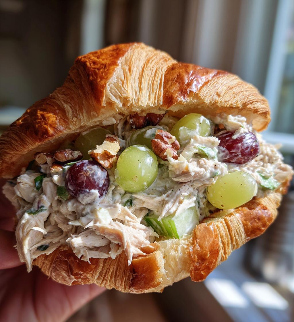 croissant chicken salad sandwich