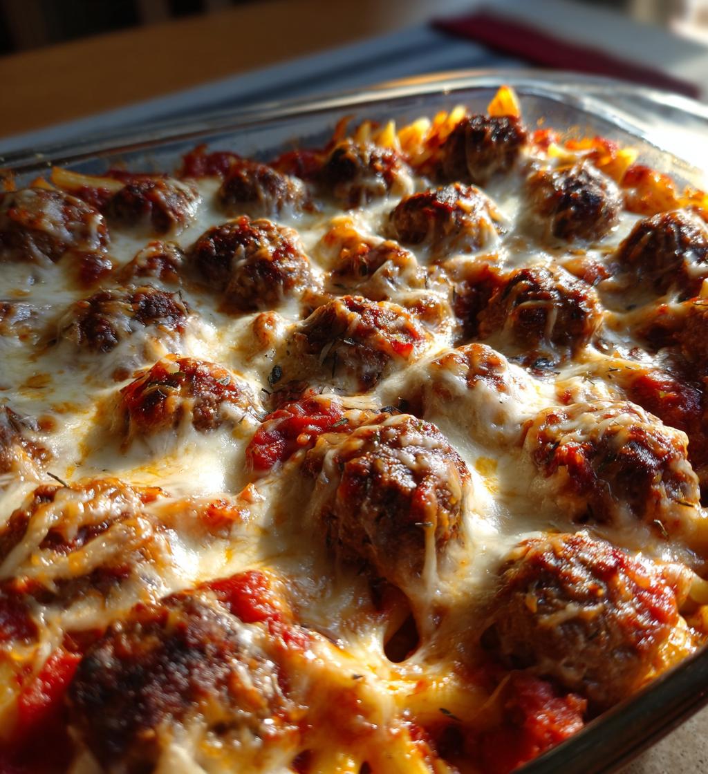 dump and bake meatball casserole