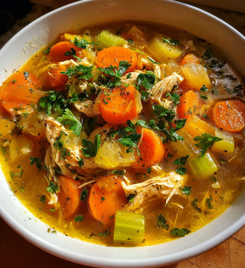 ginger lemon chicken soup