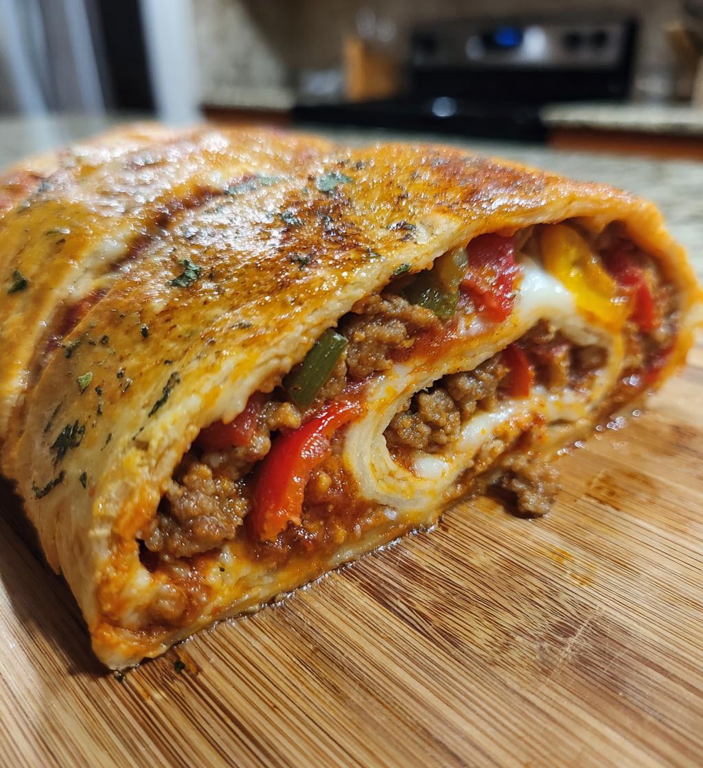 homemade stromboli