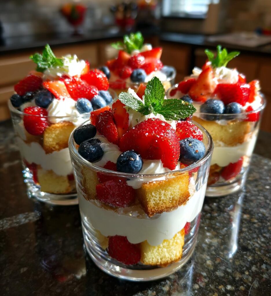 mini christmas trifles
