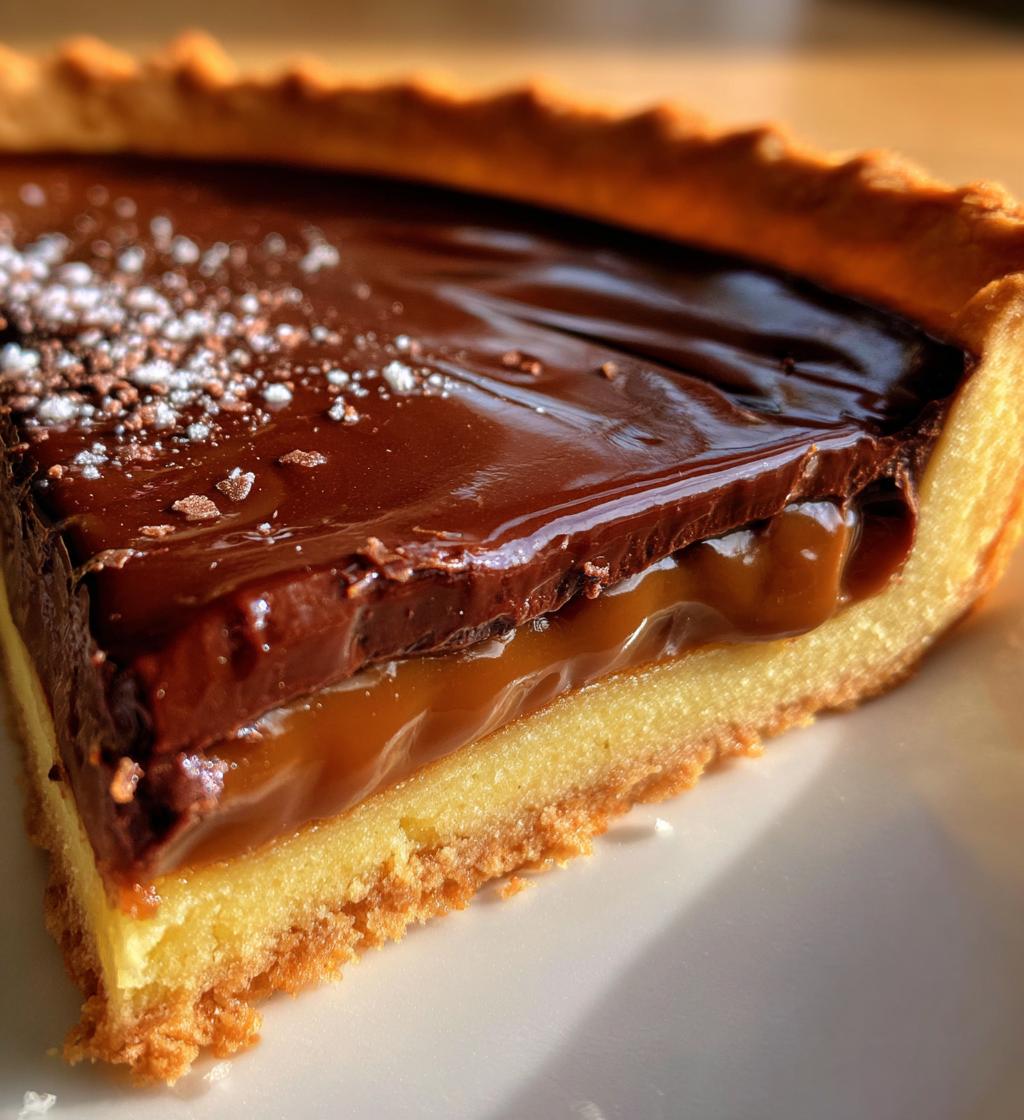 salted caramel chocolate tart