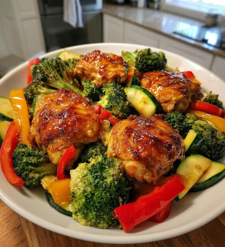 sheet pan vegetables and chicken