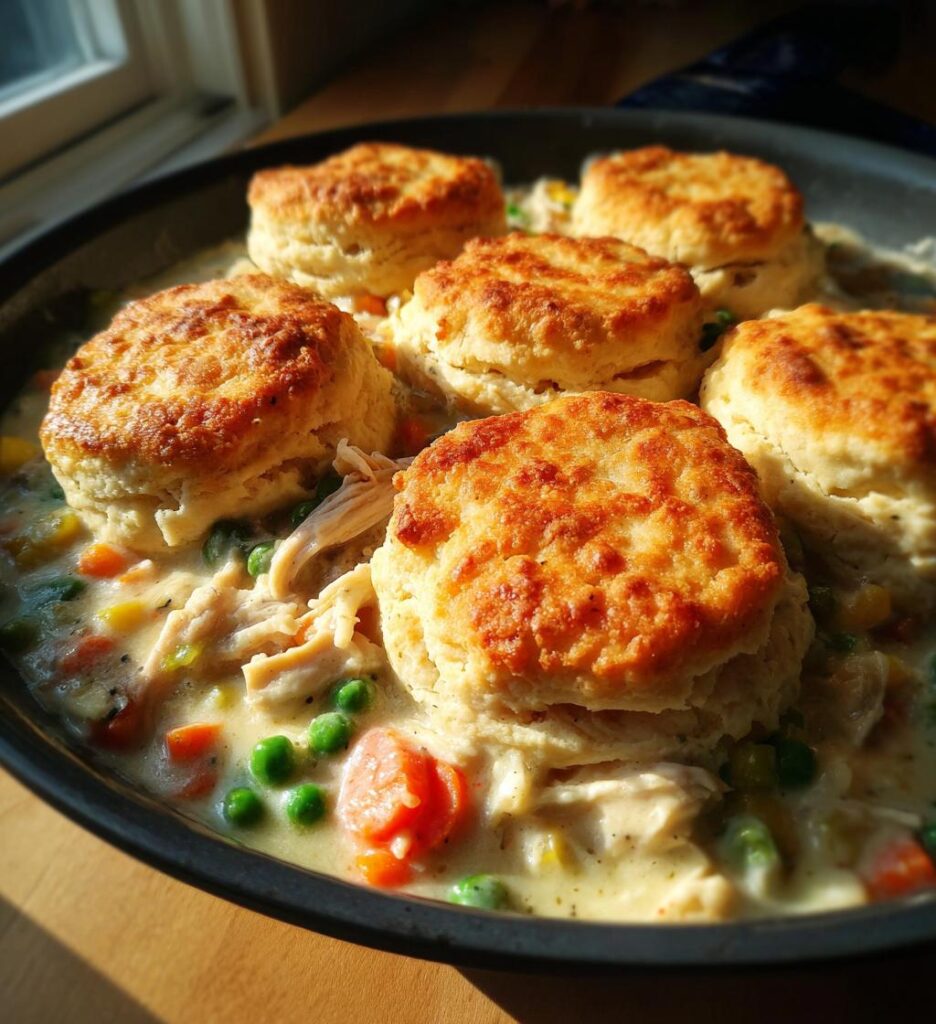 skillet chicken pot pie recipe