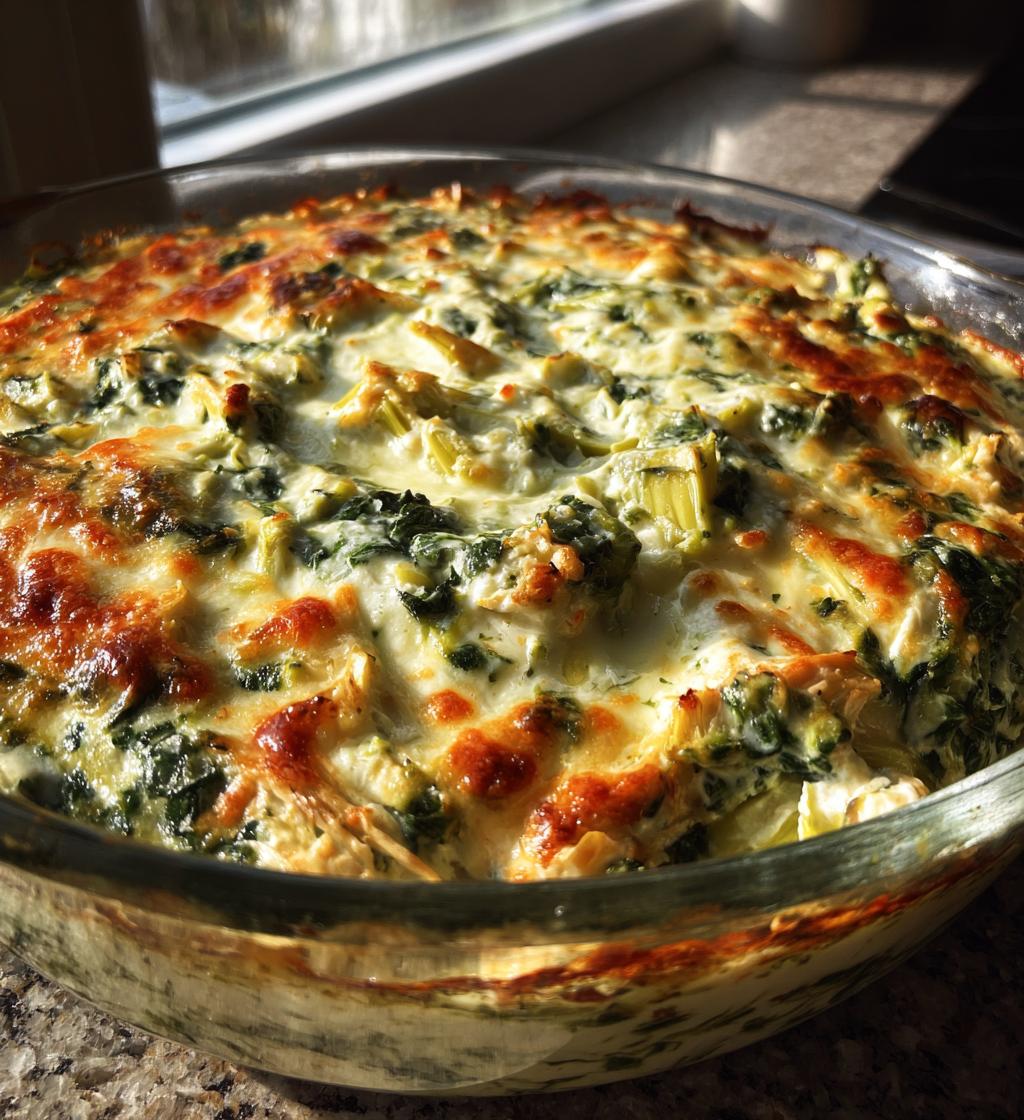 spinach artichoke chicken dip