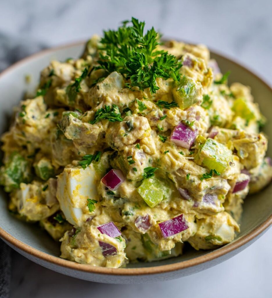 vegan chickpea chicken salad