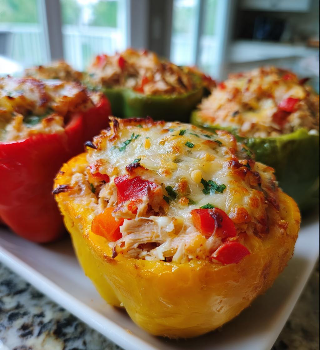 Baked Chicken Stuffed Peppers