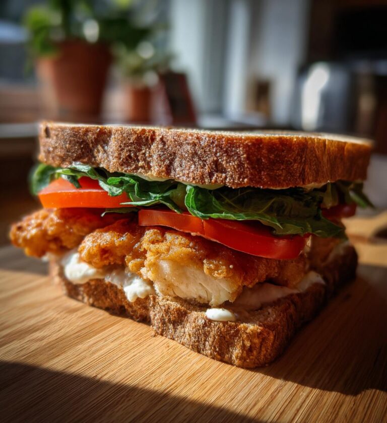 Brown Chicken Sandwich