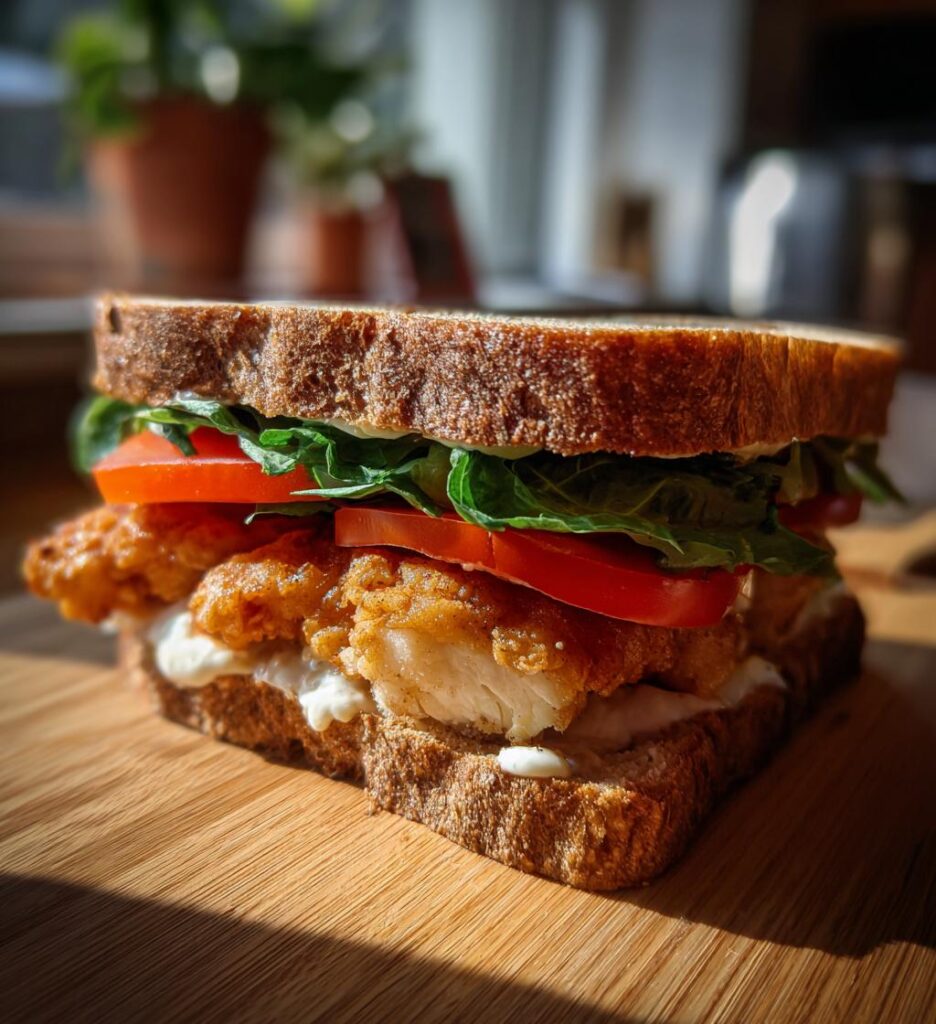 Brown Chicken Sandwich