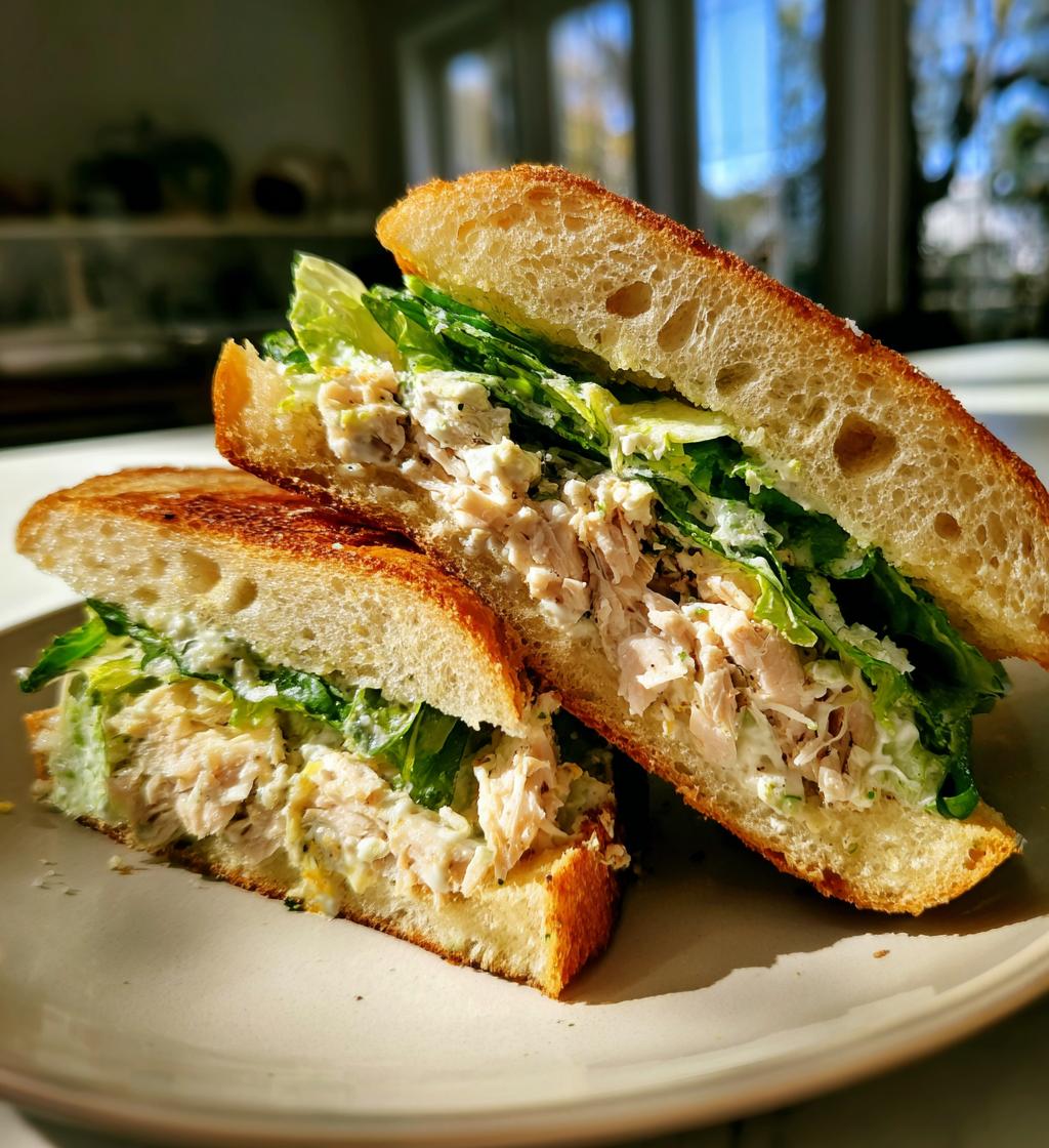 Chicken Caesar Salad Sandwich