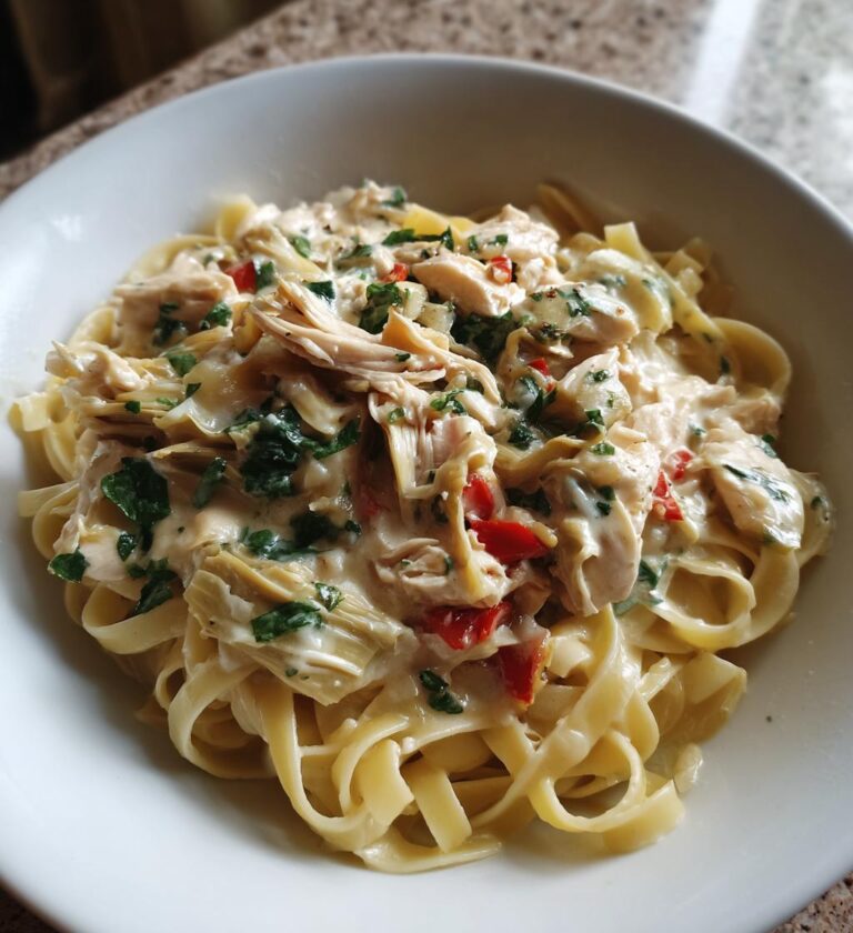 Chicken and Artichoke Alfredo